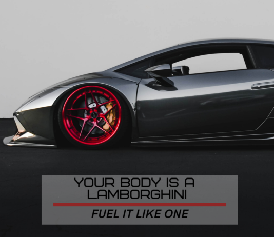 Your Body is a Lamborghini, Fuel It Like One your body is a Lamborghini, fuel it like one